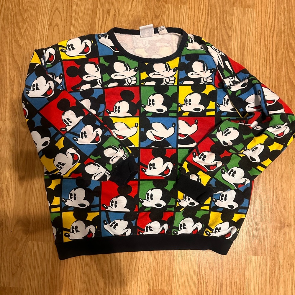 Vintage Mickey Mouse Sweatshirt Medium Mickey & Co. Size by JG Hook 1980's
